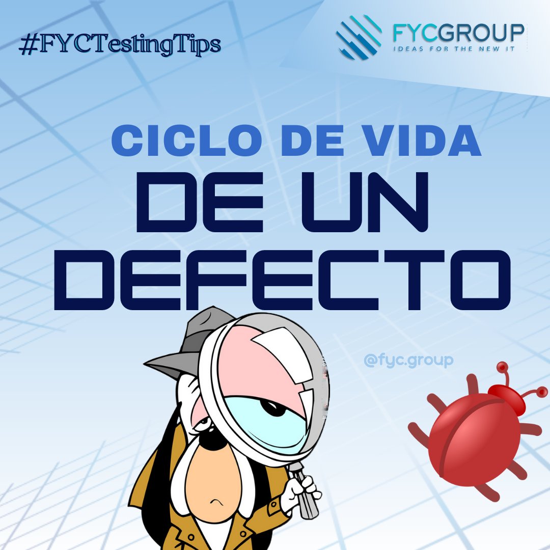 fycgroup's tweet image. 🐞Y hoy en #FYCTestingTips 🐞
🔗 Los defectos pasan por diferentes etapas desde que los reportamos hasta que cerramos la incidencia, estas etapas conforman los estados que tiene en su ciclo de vida...
Míralo aquí: bit.ly/3DlljUz

#ISTQB #HASTQB #SoftwareBug #Calidad #FYC