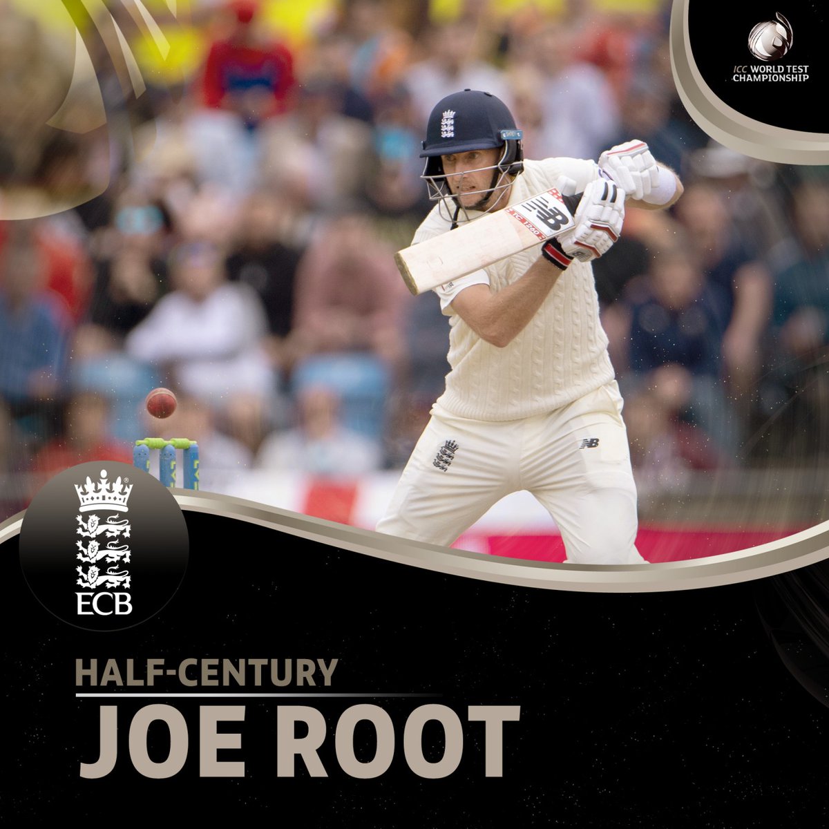 Joe Root's fine form continues with his fourth 50+ score of the series 👏

#WTC23 | #ENGvIND | bit.ly/ENGvIND3