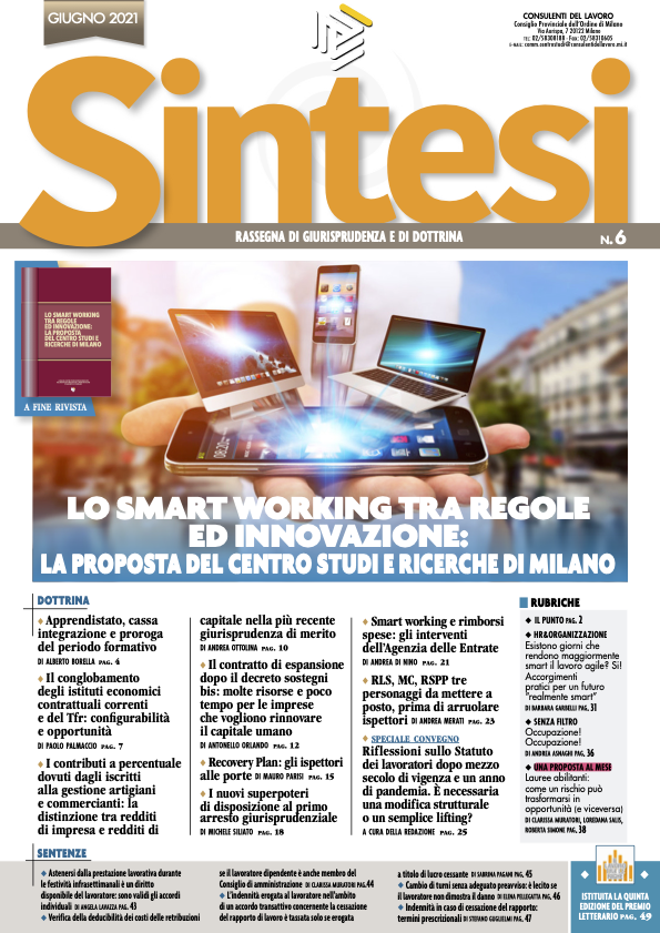 L'accesso alle professioni con laurea abilitante, in luogo di praticantato ed esame di stato, non riguarda l'Ordine dei Consulenti del Lavoro.
Opportunità mancata?
Ne parliamo con Clarissa Muratori e Loredana Salis nell'articolo al link
bit.ly/202106LaureeAb…