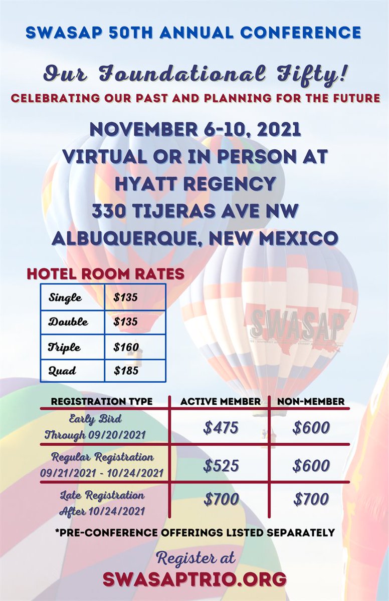 SWASAPTRiO's tweet image. Registration for SWASAP 2021 Conference is OPEN!