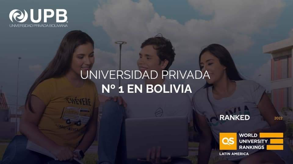 QS Latin America University Rankings 2022 posicionó a la UPB como la universidad privada Nº 1 de Bolivia por cuarto año consecutivo. 🦉

La #UPB destaca por su proporción de alumnos por docente, reputación ante los empleadores y cantidad de docentes con doctorado. #SomosUPB