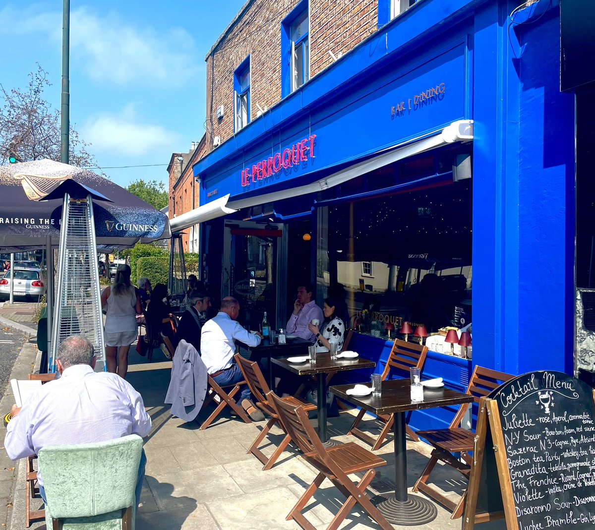 Just about to finish up another lovely lunch service here at Le Perroquet! We still have availability tonight outside on our terrace or inside in the restaurant too for dinner bookings! Call us on 01-677-1223 or email bookings@leperroquet.ie