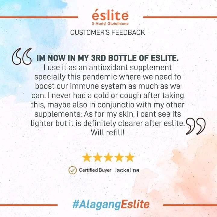 rosemarieanda's tweet photo. #Repost @esliteglutathione
Sharing the #AlagangEslite experience here from our valued customers. 🧡

#EverydayRadiance #ExpertWellness #SAcetylGlutathione #EsliteGlutathione #CustomerFeedback #CustomerReviews #SanyaLopez
https://t.co/uaxdpM7fV0

@sanya_lopez @SanyaWarriors https://t.co/DbDQiW8dWq