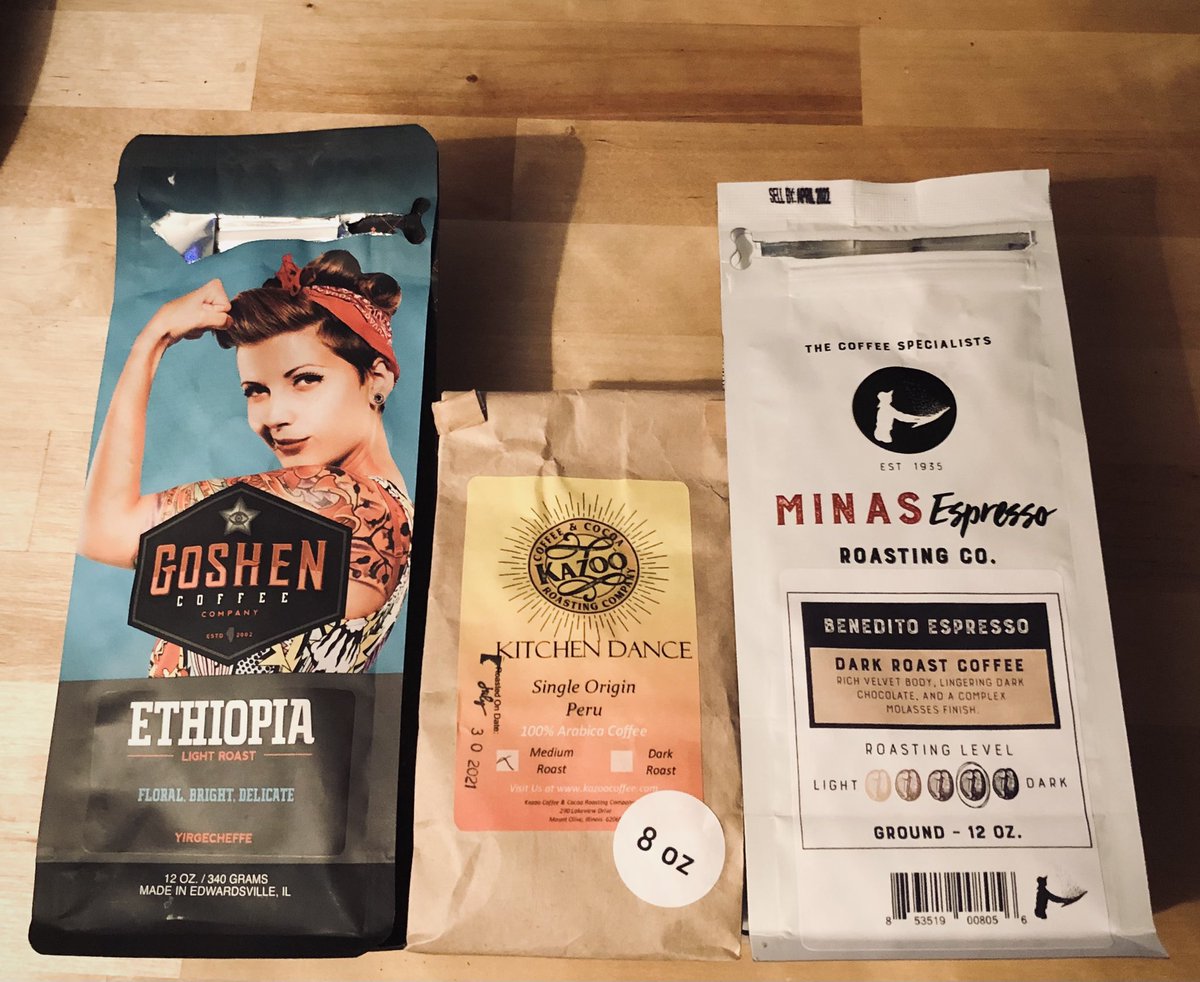 These are the “Two Thumbs Up” coffees that I’ve reviewed. These are the outstanding coffees. #Coffee #CoffeeTime #CoffeeLovers 
<a href="/GoshenCoffee/">Goshen Coffee Co.</a> <a href="/Minasespresso/">Minas Espresso</a> kazoocoffee.com