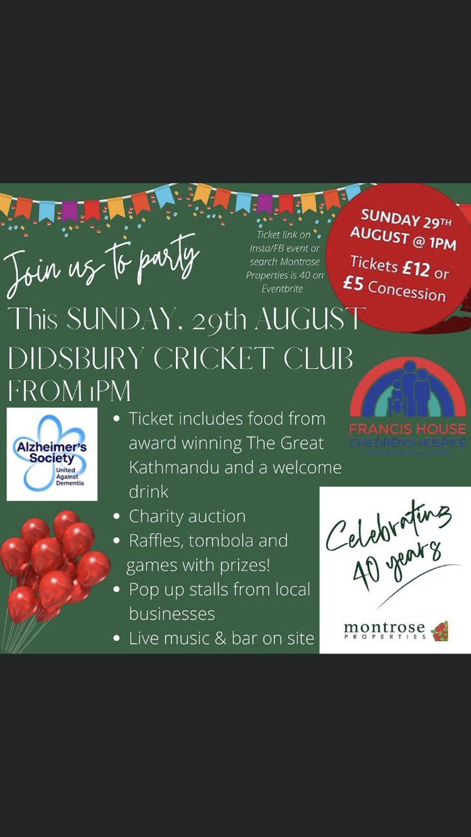 Let’s hope the sunshine is here on Sunday too! ☀️🥳
<a href="/MontroseProps/">Montrose Properties</a>