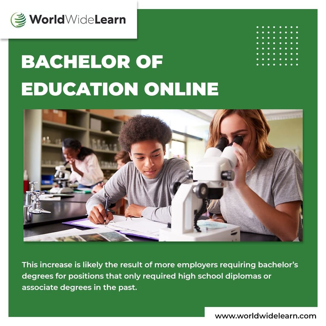 World Wide Learn offers a Bachelor of Education online degree. It is a degree that can assist a person in their chosen field. A bachelor's degree is required for most jobs.
For more visit -www.worldwidelearn.com

#career 
#Worldwidelearn
#digitaleducation
#elearning
#healthcare