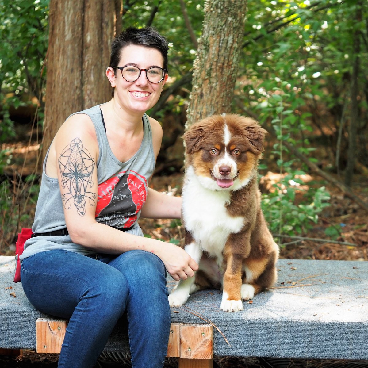 emxreed's tweet photo. Eager &amp; excited to start the next stage of my career as a postdoc with the VA Tech Invasive Species Working Group @globalchangevt @FralinLifeSci. Also loving Blacksburg and the surrounding areas for their beauty and fascinating natural history. Puppy approved. https://t.co/9jPfr2Mabg