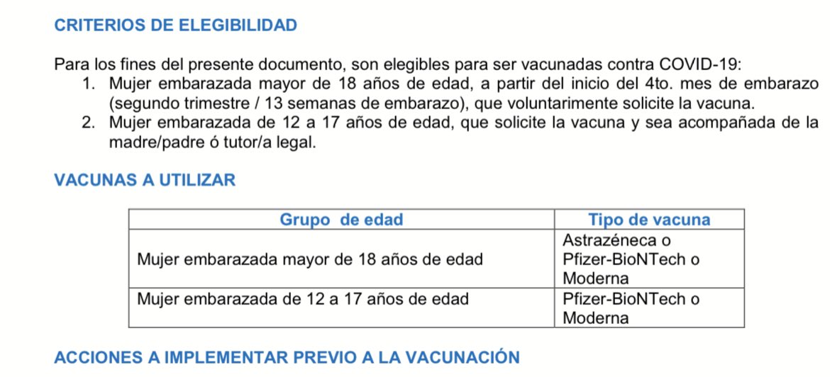 NancyVir's tweet photo. Son elegibles para 💉COVID-19 🇬🇹 
1. Embarazada +18 años de edad, a partir del inicio del 4to. mes de embarazo (2o trimestre /13 semanas de embarazo) que voluntariamente solicite 💉.
2. Embarazada de 12-17 años de edad, que solicite 💉 y acompañada de madre/padre ó tutor/a legal. https://t.co/oR2Q0Q141P