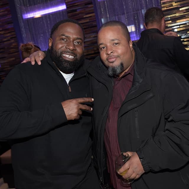 LeCountB's tweet photo. So great to watch my homie @CraigBlac being interviewed by @WisdomFOX5 on @fox5dc's #GoodDayDC about his "Community Cuts for Kids" initiative via "The Burton & Craig Shields Foundation", I'm so Proud of My Dude 💪🏾💪🏾👏🏾👏🏾!! #CCFK https://t.co/53sZ0JbweW