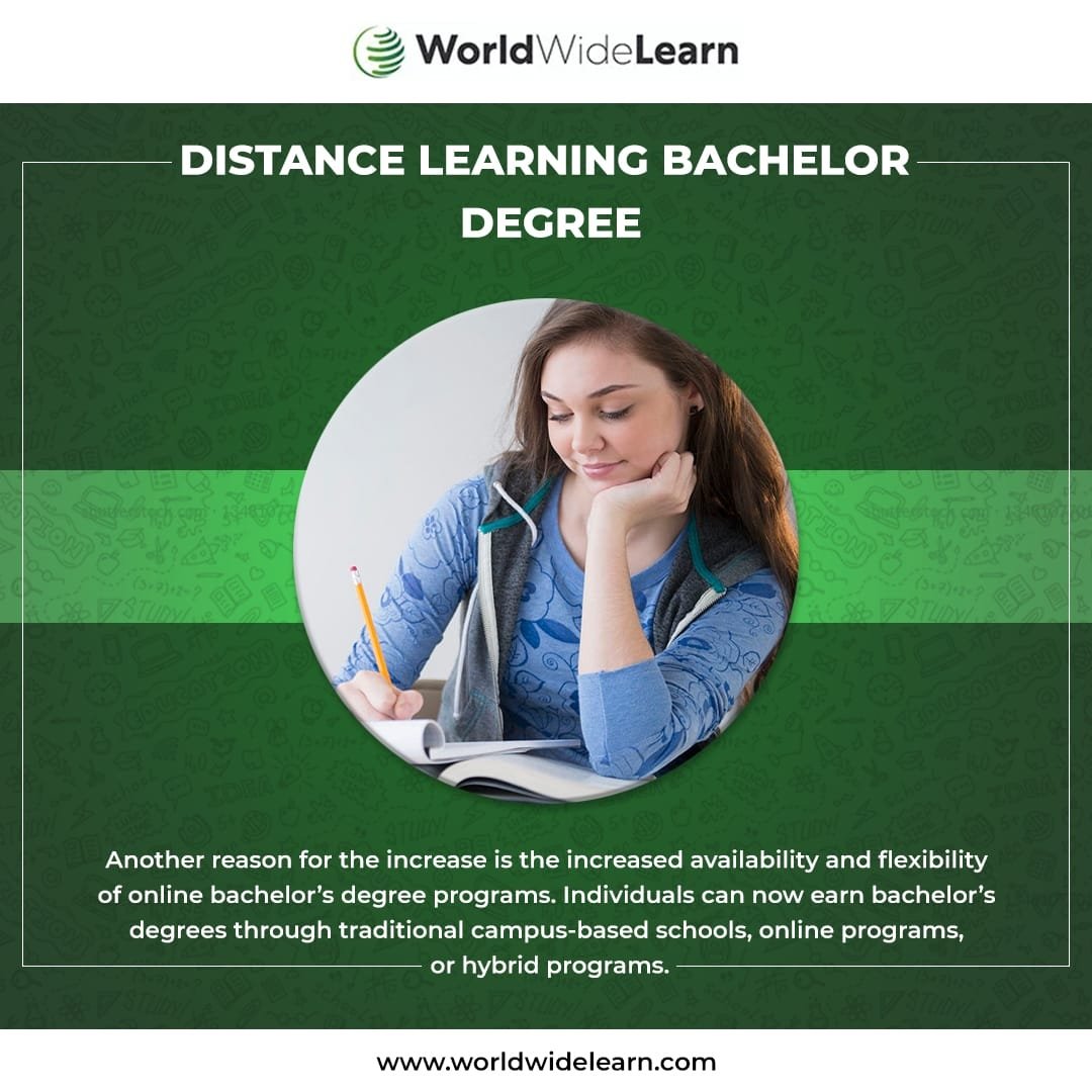World Wide Learn offers a Bachelor of Education online degree. It is a degree that can assist a person in their chosen field. A bachelor's degree is required for most jobs.
.
For more visit - worldwidelearn.com

#career 
#Worldwidelearn
#digitaleducation
#elearning