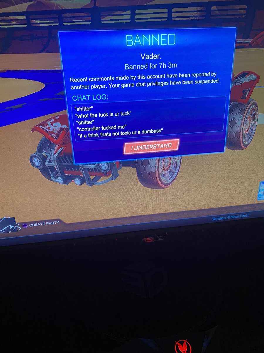 darkrai_rl's tweet image. got a 7 day chat ban for this 😳
(was in different games)

If you actually reported this your the biggest snowflake going😂