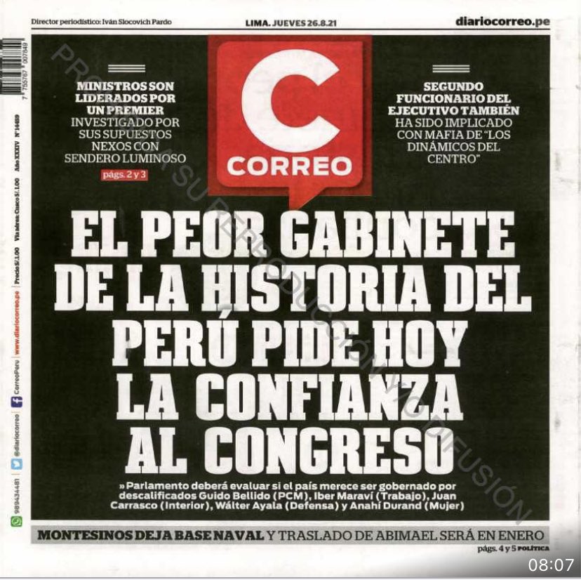 Frospigliosi's tweet photo. Gracias comunistas, caviares, cojudignos por conducir al Perú al abismo https://t.co/ktQGgoiujU