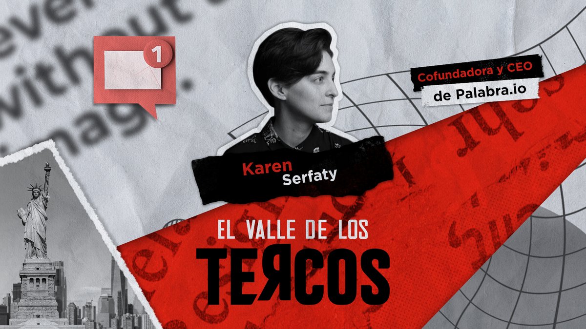 ElValleDeLosTercos (@silicontercos) on Twitter photo NUEVO EPISODIO 💥
<a href="/keyserfaty/">mrs. robot</a> cofundadora y CEO de palabra.io, levantó $1 millón de dólares sin producto y sin pisar o conocer a nadie en Silicon Valley.
ESCÚCHALA
Spotify 🤜🏼 spoti.fi/3gBmF3J
Apple 🤜🏼 apple.co/3B9u8im
#SiliconValleyEnEspañol NUEVO EPISODIO 💥
<a href="/keyserfaty/">mrs. robot</a> cofundadora y CEO de palabra.io, levantó $1 millón de dólares sin producto y sin pisar o conocer a nadie en Silicon Valley.
ESCÚCHALA
Spotify 🤜🏼 spoti.fi/3gBmF3J
Apple 🤜🏼 apple.co/3B9u8im
#SiliconValleyEnEspañol