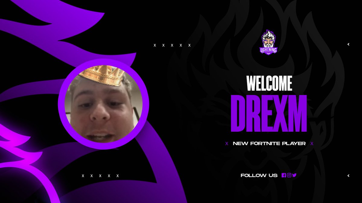 lightningdzteam's tweet photo. Guess what Light Drexm is a thing now !!
Welcome to @Drexmeu as our newest addition to our fortnite roster
#LetsgoLightning ⚡️ https://t.co/7FxCI2bXJg