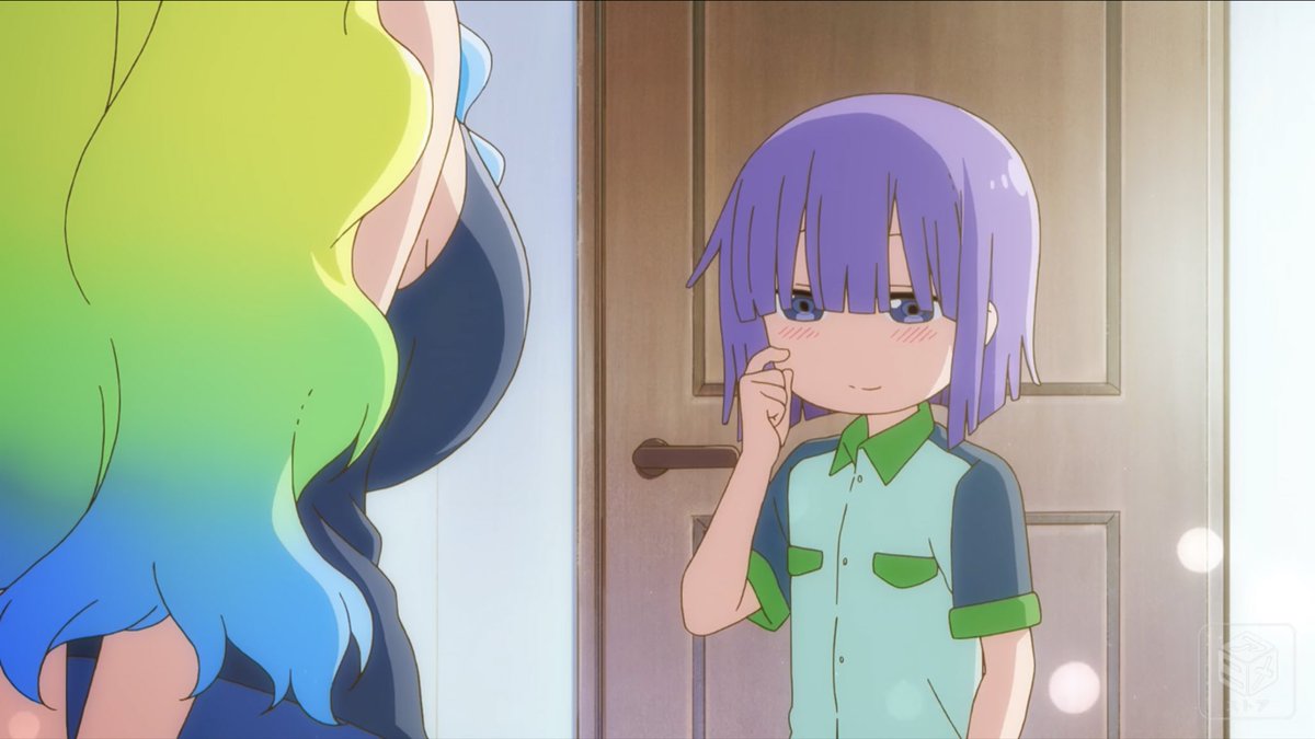 たにし V Twitter 小林さんちのメイドラゴンs 8話 特に好きな所だと雨に打たれるイルルのシーン 色彩設計が素晴らしかった です 服や髪の濡れて若干濃くなる感じや土砂降りの雨が飛び散る様子が至極丁寧で 京アニの雨って何でこんなに素敵なんでしょう