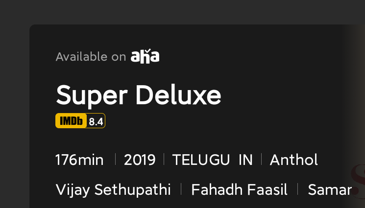Nisar_1987's tweet photo. #PatchWall4 with IMDb π
Indiaβs first Smart TV to be integrated with ratings from IMDb for movies & TV Shows helps you decide what to watch in an instant.
First of its kind integration with @IMDb to showcase ratings on home-screen without even entering the content app.
T-7 https://t.co/RE6LWzgzFM