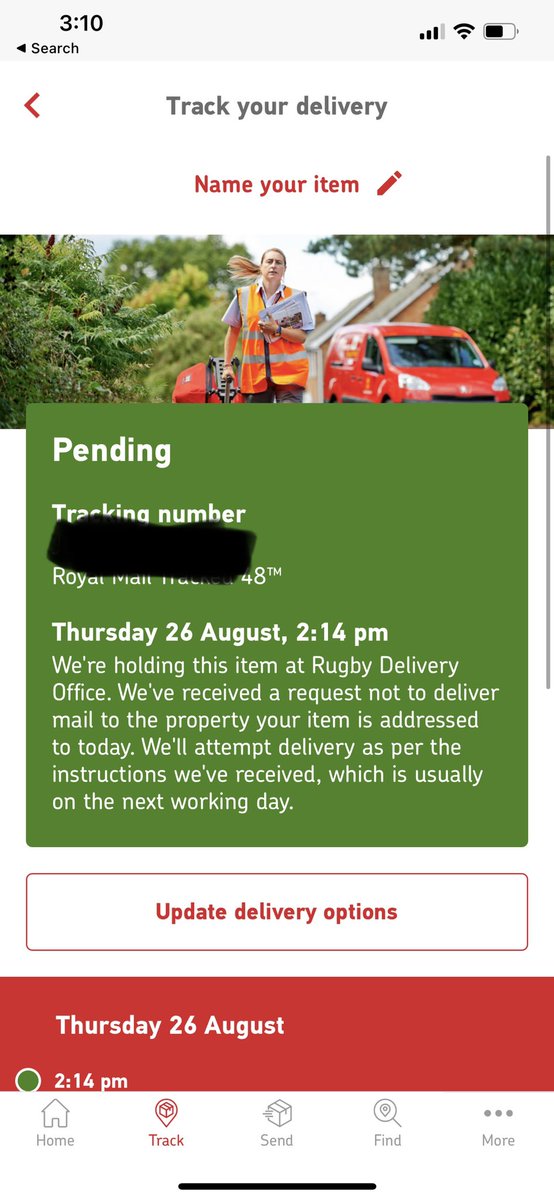 I haven’t given orders to hold my parcel so why have you.. <a href="/RoyalMailHelp/">Online customer service</a>