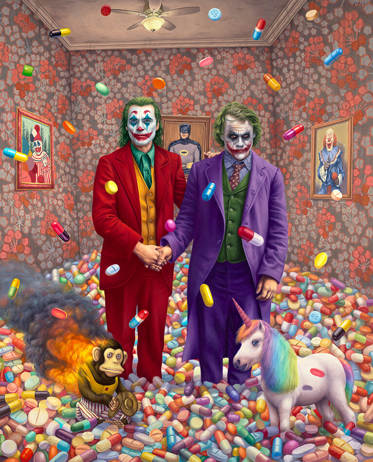 nettculture's tweet photo. Amazing paintings from Los Angeles based painter Alex Gross at https://t.co/0uZ6z6qA4q "Prison of the Mind", oil on canvas, 45.5 x 36", 2021, © Alex Gross #art #AlexGross #painter #paintings #PrisonOfTheMind https://t.co/3IlKTvWTWc