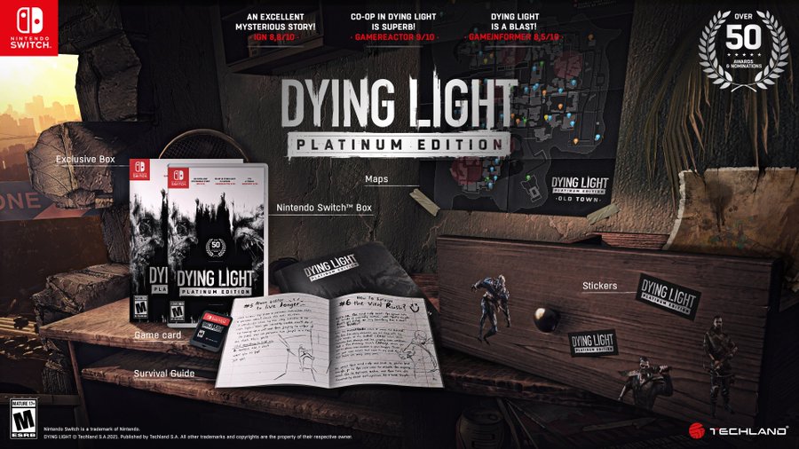 豪華特典付属の『Dying Light: Platinum Edition』ニンテンドー 