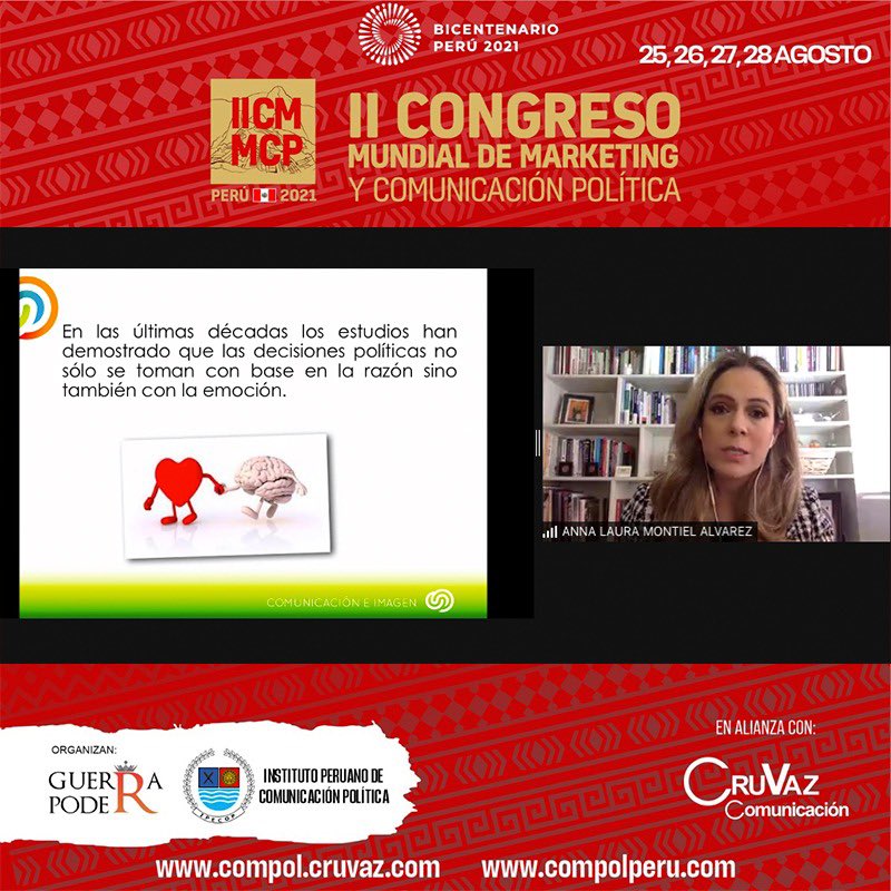 CruVazcom's tweet photo. #IICMMCP
🗣 "En las últimas décadas los estudios han demostrado que las decisiones #políticas no sólo se toman con base a la #razón sino también con la #emoción"
- 🙋♀️Dra. Anna Laura Montiel 👩💻🇲🇽
#HagamosComunicación
#Compol #Compoldigital #Mktpolítico #RSS #digitalcomunication https://t.co/ZNTT8DXQet