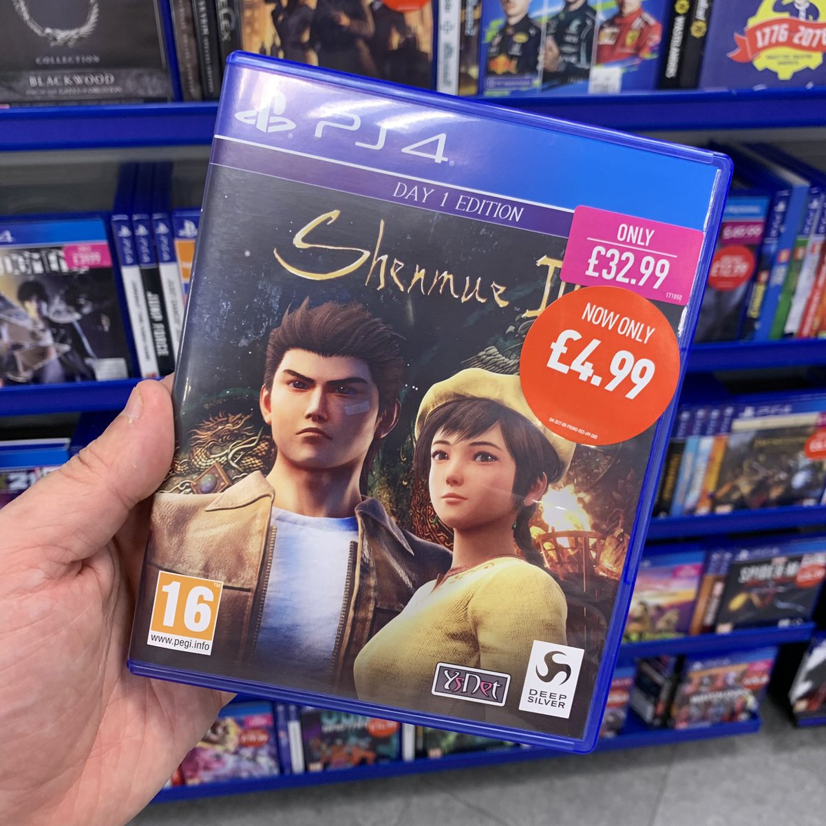 We know it’s a lot to spend £40 on the say so of some random internet guys, but do yourself, us &amp; the producers of this amazing series a favour &amp; grab the incredible #Shenmue3 for a bargain £5 at Game! Tell ‘em #NerdOD sent you… and watch them look at you weirdly &amp; say “who”😂