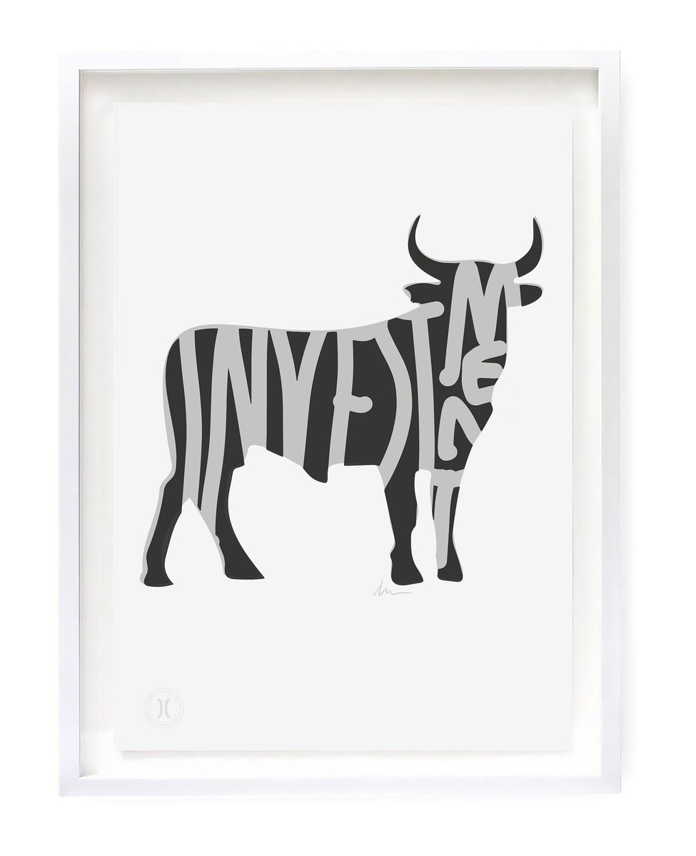 I’ve started making prints. This one is called ‘Investment Bull’. A great investment if you’re feeling bullish. Probably.
