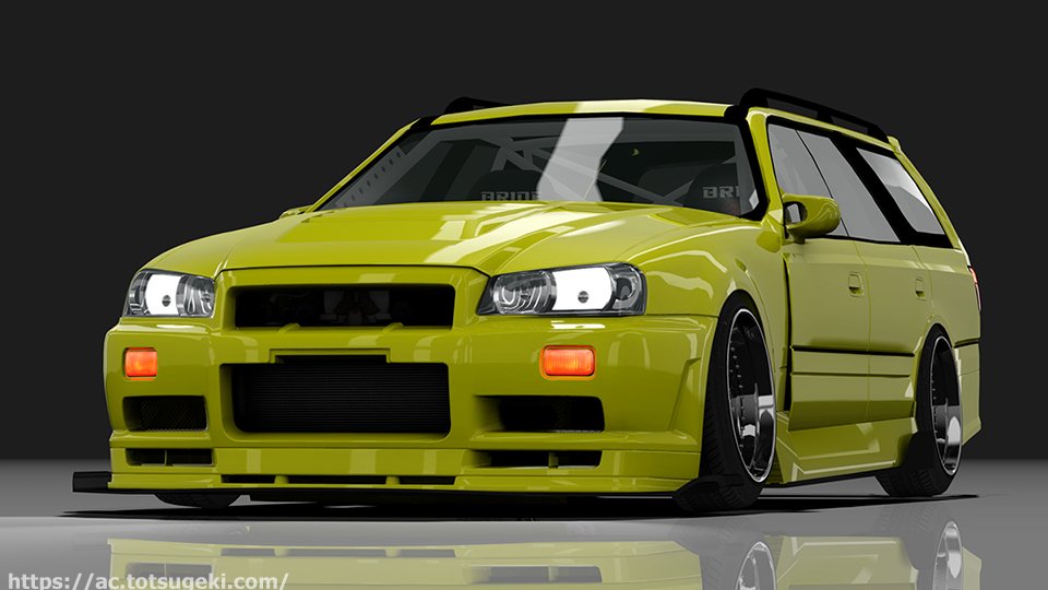 AC_totsugeki's tweet image. 【Assetto Corsa】ステージア（STAGEA）R34 | The Boys Nissan Stagea R34 | アセットコルサ car mod
#アセットコルサ #AssettoCorsa #WGNC34 #ステージア #STAGEA #R34