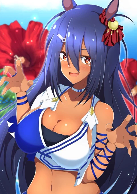 #ハーフアニバーサリーだからお気に入りのウマ娘イラストを見てくれ 
