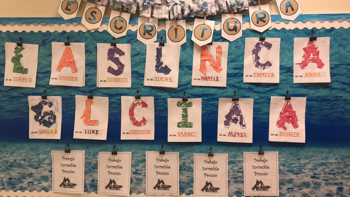 Raven_4L's tweet image. PreK learning @crockettees                We are using many skills to produce the first letter of our name! #incrediblework