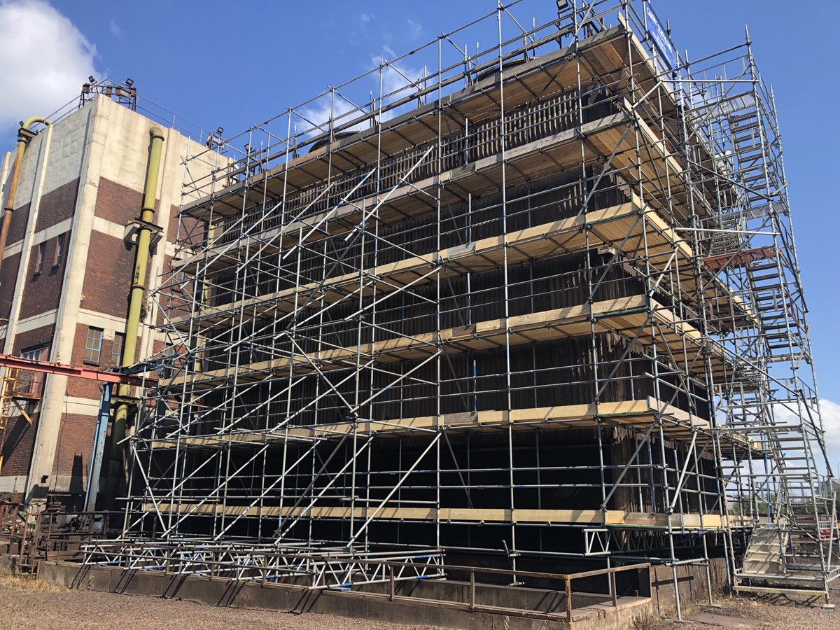 Resent works complete at Celsa Section Mill #Celsa Group #Kurita #Cardiff #scaffolding #safety