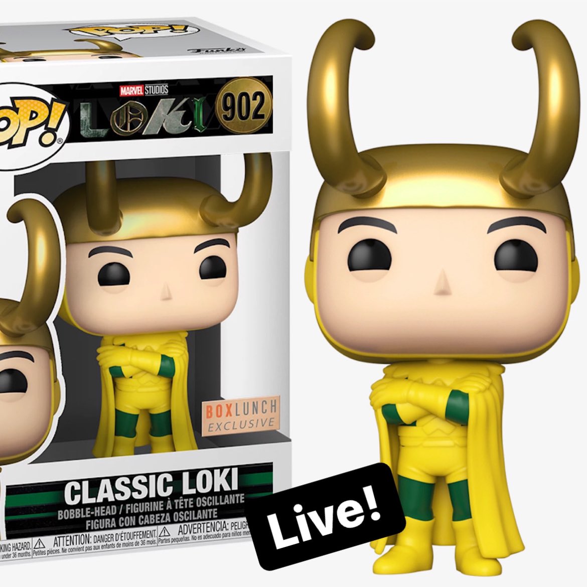 Live Now. The Box Lunch exclusive Classic Loki Funko POP! Get yours at the link below ~
Linky ~ fnkpp.com/BLLoki
#Ad #FPN #FunkoPOPNews #Funko #POP #Funkos #POPVinyl #FunkoPOP #FunkoPOPs #ClassicLoki #Loki