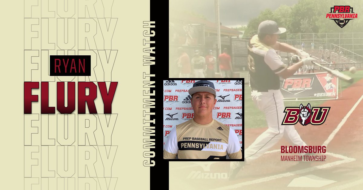 Prep Baseball Pennsylvania (@prepbaseballpa) on Twitter photo 📢Commitment Watch📢
2022 C Ryan Flury (Manheim Township) has verbally committed to Bloomsburg University #congrats
Flury is the 1️⃣8️⃣1️⃣st from the ‘20 State Games & the 16th #TeamPA member from the ‘20 <a href="/prepbaseball/">Prep Baseball</a> NE Future Games to make a decision.
#pbrfamily 📢Commitment Watch📢
2022 C Ryan Flury (Manheim Township) has verbally committed to Bloomsburg University #congrats
Flury is the 1️⃣8️⃣1️⃣st from the ‘20 State Games & the 16th #TeamPA member from the ‘20 <a href="/prepbaseball/">Prep Baseball</a> NE Future Games to make a decision.
#pbrfamily