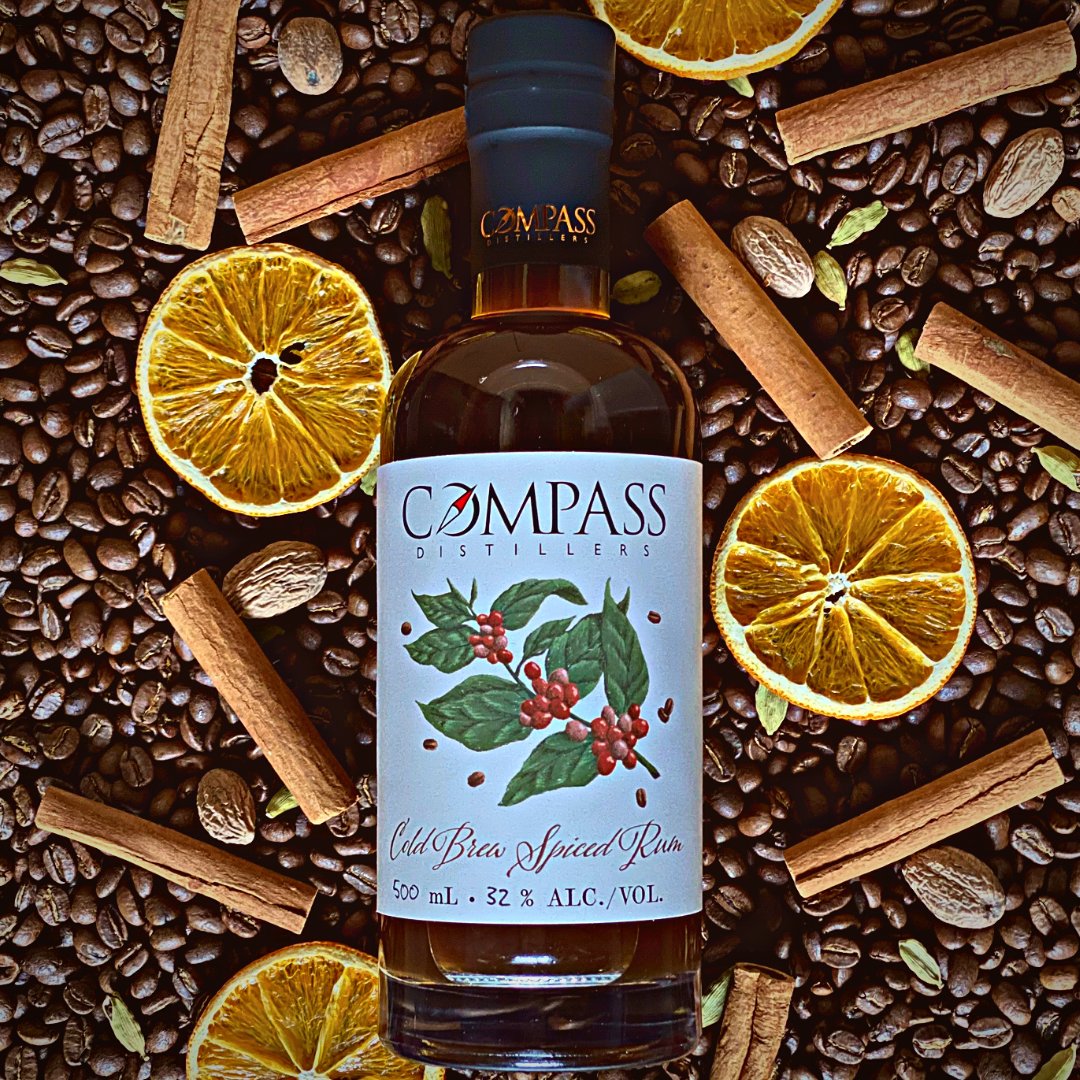 Compass Distillers (@compassdistills) on Twitter photo Introducing Cold Brew Spiced Rum! We start w/ Spiced Rum, made from scratch using cane sugar & molasses, which has been barrel aged 1 year & infused w/ spices. We then blend the rum w/ cold brew coffee made w/ <a href="/JavaBlendCoffee/">Java Blend Coffee Roasters</a> 's North Ender coffee.
compassdistillers.ca/cold-brew-spic… Introducing Cold Brew Spiced Rum! We start w/ Spiced Rum, made from scratch using cane sugar & molasses, which has been barrel aged 1 year & infused w/ spices. We then blend the rum w/ cold brew coffee made w/ <a href="/JavaBlendCoffee/">Java Blend Coffee Roasters</a> 's North Ender coffee.
compassdistillers.ca/cold-brew-spic…