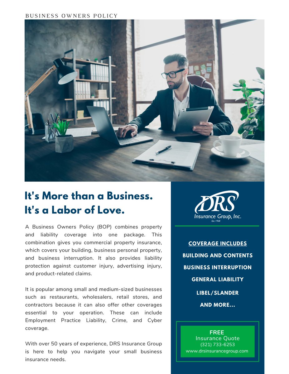 DRSInsurance's tweet image. It's more than a business. It’s a labor of love. At DRS Insurance Group, our team is here to help you navigate your small business insurance needs. 

zcu.io/hdb0 

#DRS #DRSInsuranceGroup #Insurance #businessinsurance