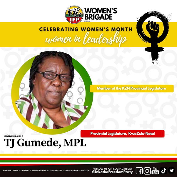 vote_ifp's tweet photo. 💚❤️💛🐘 #womeininleadership #womensmonth #ifpwb🐘💛❤️💚
We celebrate Honourable TJ Gumede, MPL - Member of the KZN Provincial Legislature 🙌💁 https://t.co/WbDZMEYF9E