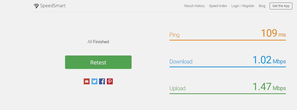 Patrick41200643's tweet photo. @FirstMediaCares @pororokun_ @FirstMediaCares Saya bayar buat 20 mbps kenapa dapetnya cuma 1 mbps? https://t.co/rX70BPDHXi