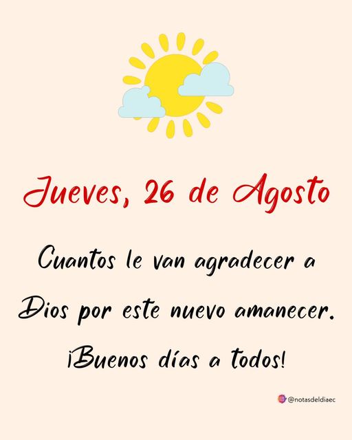 ¡a DIOS gracias por este nuevo dia que nos regala!
y con él sus  misericordias que son nuevas cada mañana!🙏
Feliz día familia❤️

@BELEN267248505 @RoaJorge03 @JorgePsuvR @ElGranChuo1 @Mercede073 @CarolineSandini @RobertoCamarada @FlordellanoVE @profegian3 

 #SomosPatriaSoberana