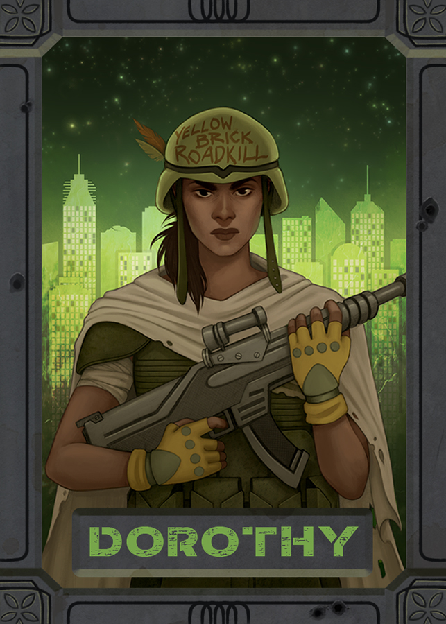 Peposed's tweet photo. Good morning, Yellow Brick Road Warriors! The O.Z. is $1750 away from unlocking @Perciphone's card set as an add-on purchase! #Comics fans, order our double-sized second issue on #Kickstarter today at https://t.co/EIBURb36c2! https://t.co/NT0U6TTcIX
