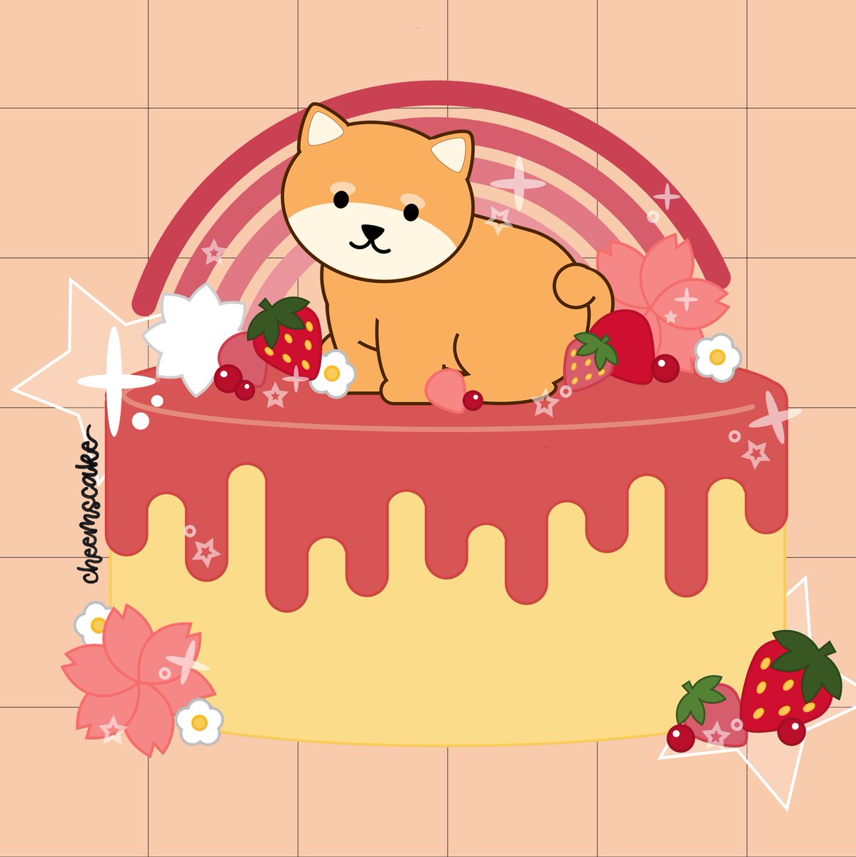 elise_cake's tweet photo. "cheems cake" https://t.co/QOjAbd1na7