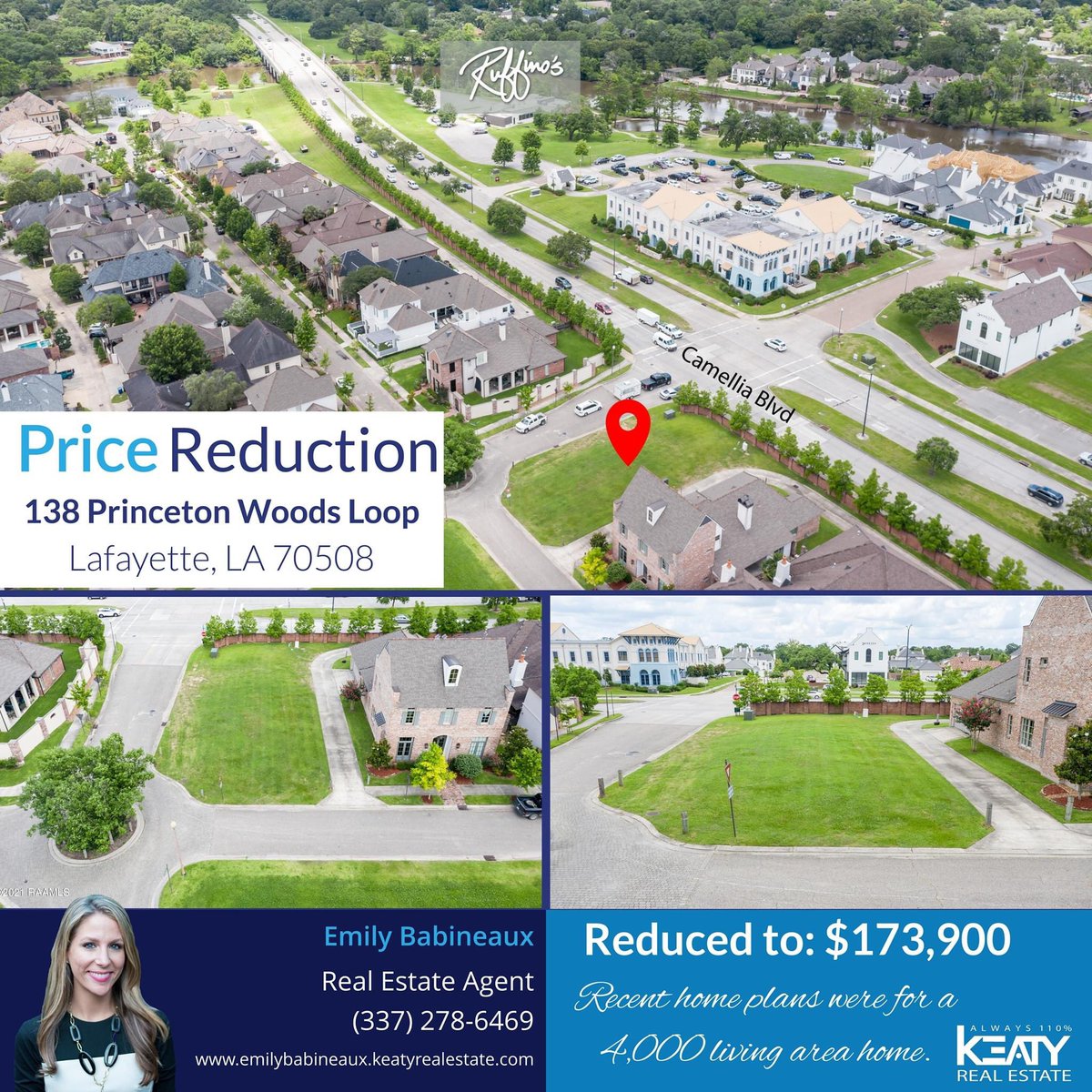 KeatyRealEstate's tweet photo. β¬οΈ PRICE DROP ON LAND PROPERTY
π 138 Princeton Woods Loop, Lafayette, LA 70508
πΈ From $174,000 to $173,900
π Listing Agent: Emily Babineaux
π» Virtual Tour Here β‘ https://t.co/wlorgKijSa?
#keatyrealestate #always110 #newlisting
#realestate #househunting #dreamhome #forsale https://t.co/HtQ3J5TZVY