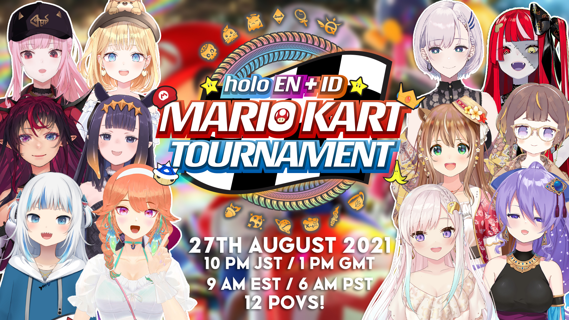3rd Nijisanji Mario Kart Tournament qualifiers start on 12/19 13