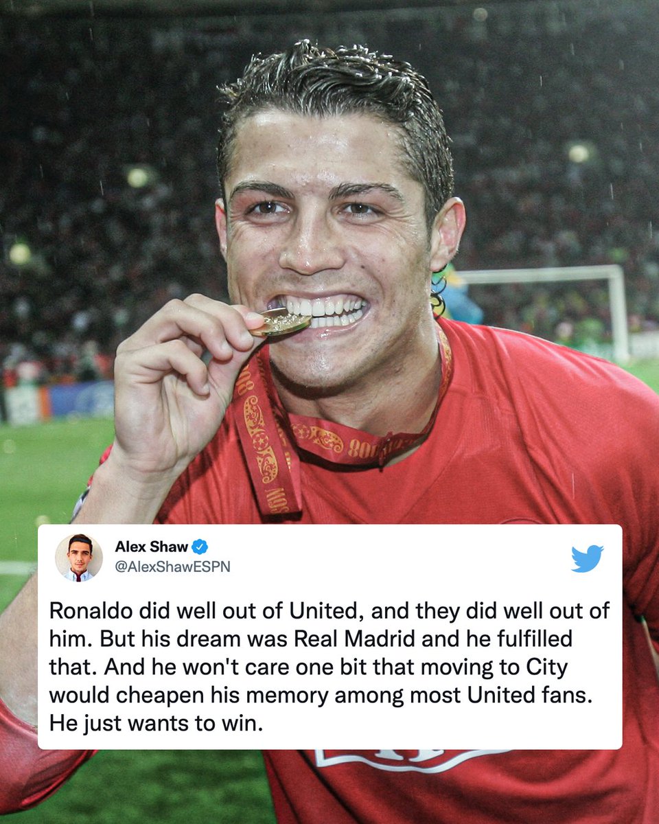 Cristiano Ronaldo just wants to win 🏆

(h/t @AlexShawESPN)