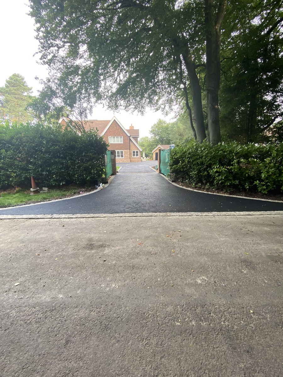 WWLandscapes's tweet photo. Front drive base coat down at our garden project in Sevenoaks ! https://t.co/ggBwB6WS4l