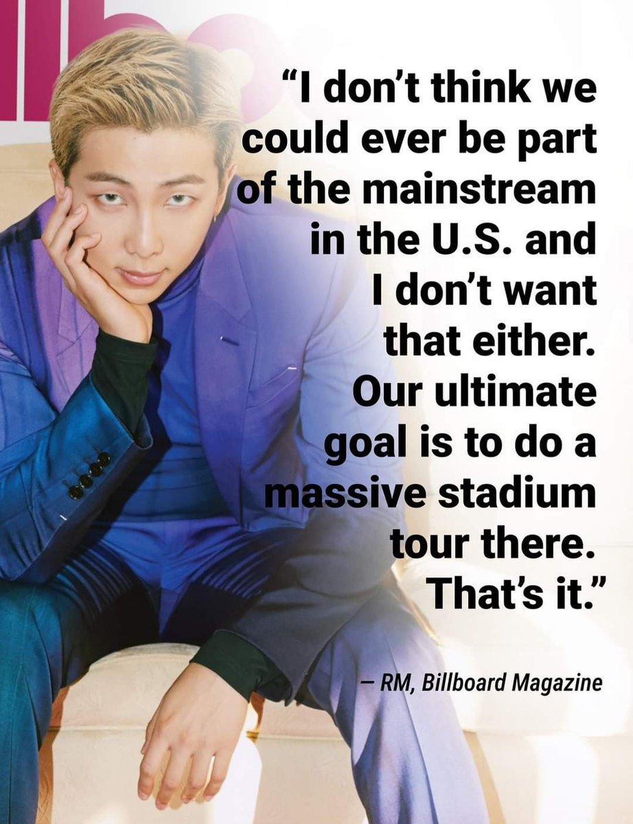 Dejanay_jk's tweet photo. Kim Namjoon best leader PERIOD 
And oh yeah F*ck the U.S. mainstream. BTS is only here to perform, spread love and bring joy, and Armys are always here to support.💜 https://t.co/a8lzGrLdiK