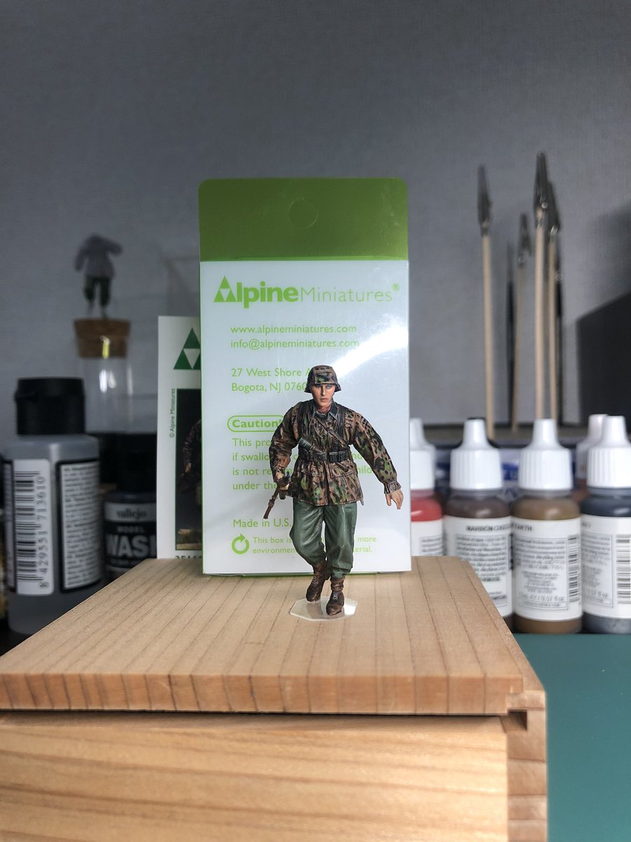 JunS721's tweet photo. 1/35 WSS Infantry Product by Alpine35156

#paintingminiatures
#プラモ
#模型
#프라모델
#밀리터리
#scalemodel
#54mm
#Figueres
#바예호
#피규어
#millitary 
#Vallejo
#Miniature
#WW2
#plasticmodel https://t.co/IVAXdWQQSv