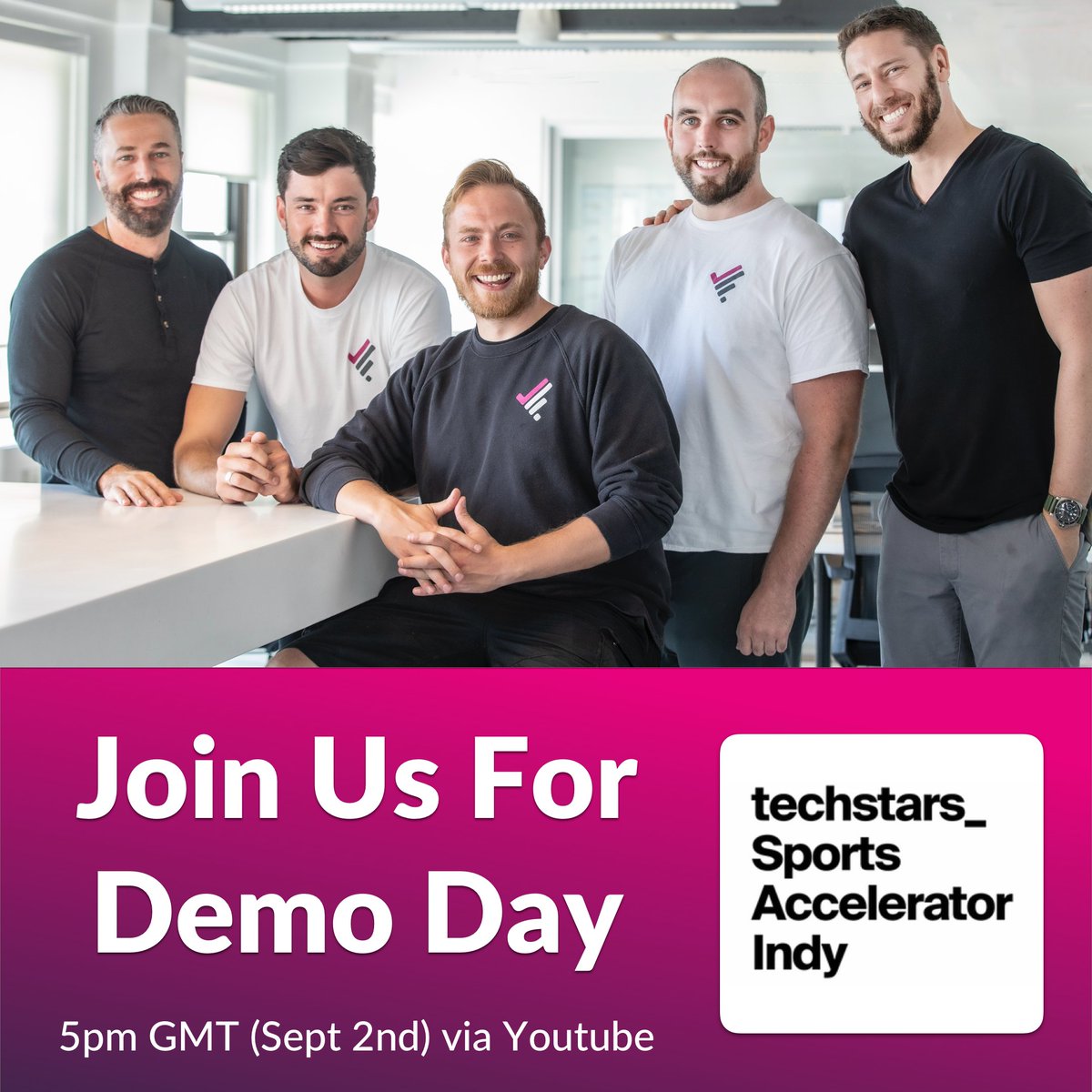 📆 Join <a href="/Techstars/">Techstars</a> Sports Accelerator Powered by Indy for Demo Day next Thursday (Sept 2nd). 

🎤 Our team will be pitching alongside 10 other innovative &amp; talented sports technology companies.

➡️ Reserve your tickets today using the following link: eventbrite.com/e/techstars-sp…
