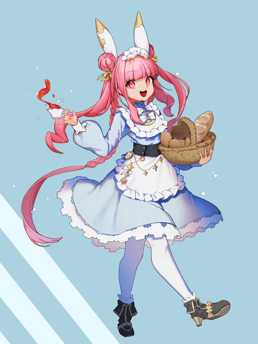 @AlchemyStarsJP イベントでの献身的なラファエルがとってもかわいかったのでアリス風メイドな衣装を妄想しました!
#白夜極光 #潮汐祭 