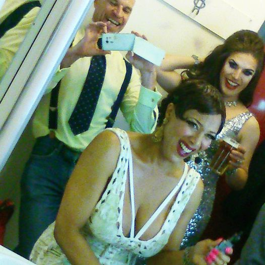 4 years ago. Having a damn hoot in the dressing room for the Tavern's Got Talent 2017 show at the <a href="/thervt/">Royal Vauxhall Tavern</a>. Raising money for <a href="/OxjamClapham/">Oxjam Clapham</a>. With Mzz Kimberley &amp; Topsie Redfern.