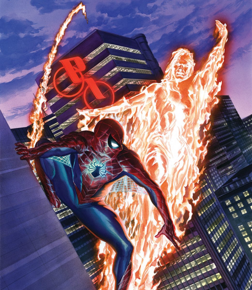 RT @thealexrossart: Amazing Spider-Man #3  #spiderman #humantorch #marvelcomics https://t.co/4UGZBYkOPI