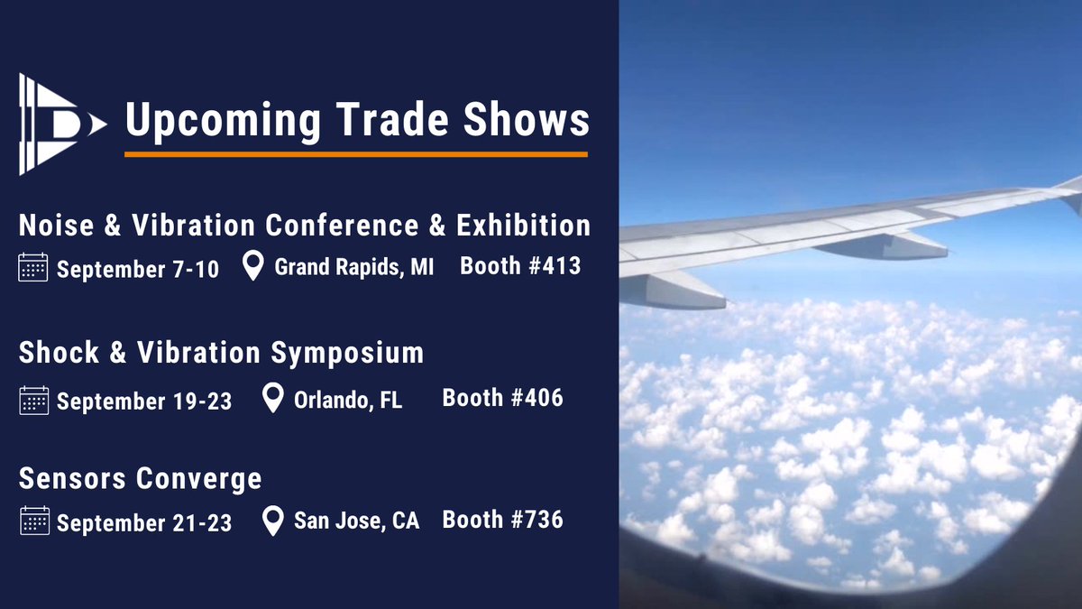 Dytran_'s tweet photo. Meet Team Dytran at one of our upcoming tradeshows! From Michigan to Florida, to California, we are excited to share our innovative sensing technology and meet customers from various industries and locations. 

To see our full trade show schedule, visit: https://t.co/4Yq6yJFZ1m https://t.co/uO8cl6PJLQ